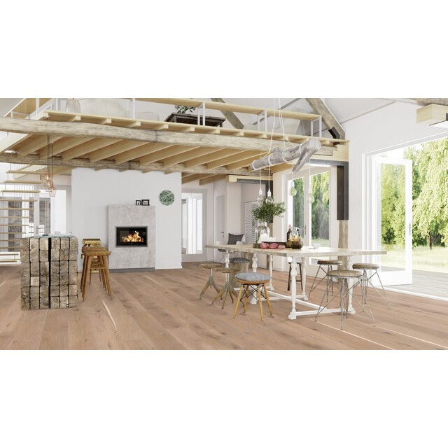 TRÄGOLV EK VIVO LIVE 1-ST VIT 2,76M2/PKT 14X209X2200 ML